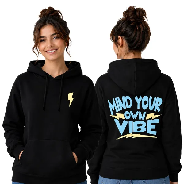 Womens_Hoodie_-_Mind_Your_Vibe_(320_Gsm)