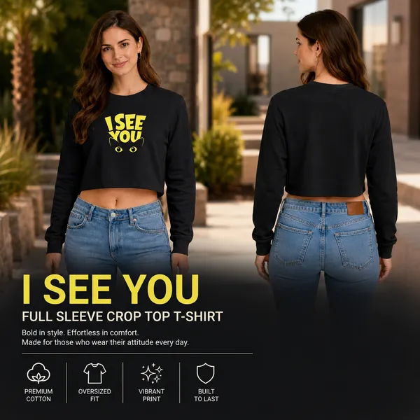 Womens_Oversized_Full_Sleeve_Crop_Top_-_I_See_You_(270_Gsm_French_Terry)