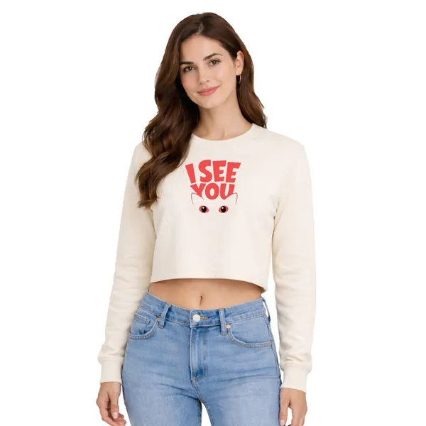 Womens_Oversized_Full_Sleeve_Crop_Top_-_I_See_You_(270_Gsm_French_Terry)