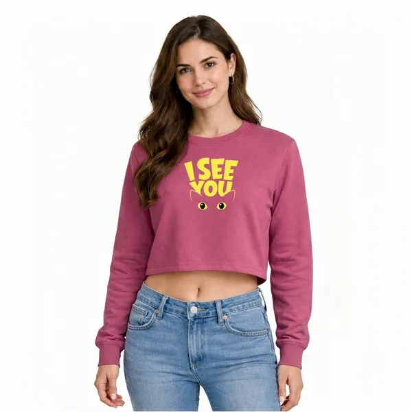 Womens_Oversized_Full_Sleeve_Crop_Top_-_I_See_You_(270_Gsm_French_Terry)