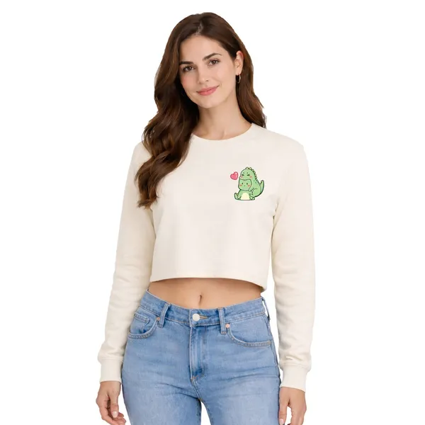 Womens_Oversized_Full_Sleeve_Crop_Top_-_Dino_(270_Gsm_French_Terry)