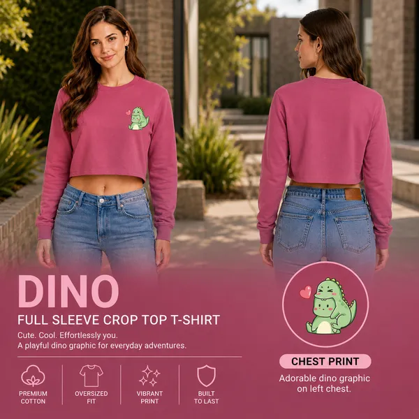 Womens_Oversized_Full_Sleeve_Crop_Top_-_Dino_(270_Gsm_French_Terry)