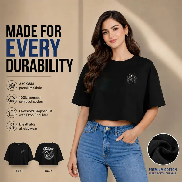 Womens_Oversized_Half_Sleeve_Crop_Top_-_220_Gsm