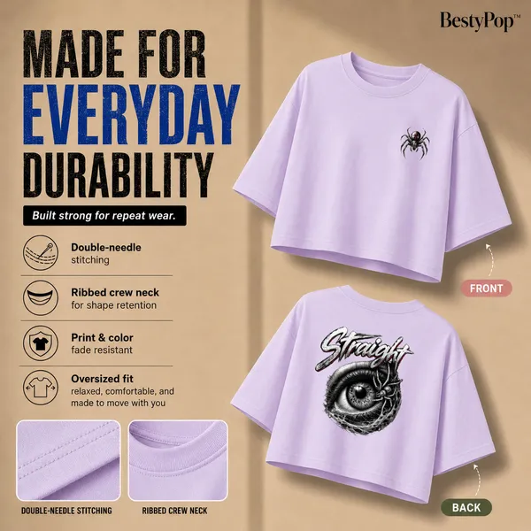 Womens_Oversized_Half_Sleeve_Crop_Top_-_220_Gsm