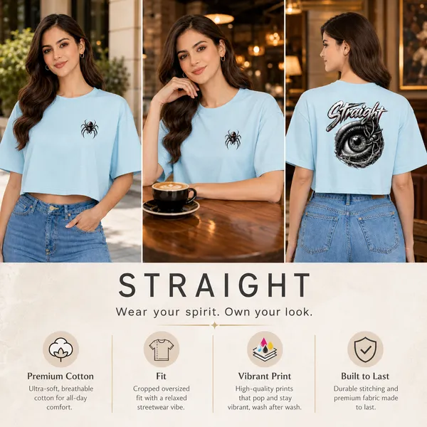 Womens_Oversized_Half_Sleeve_Crop_Top_-_220_Gsm