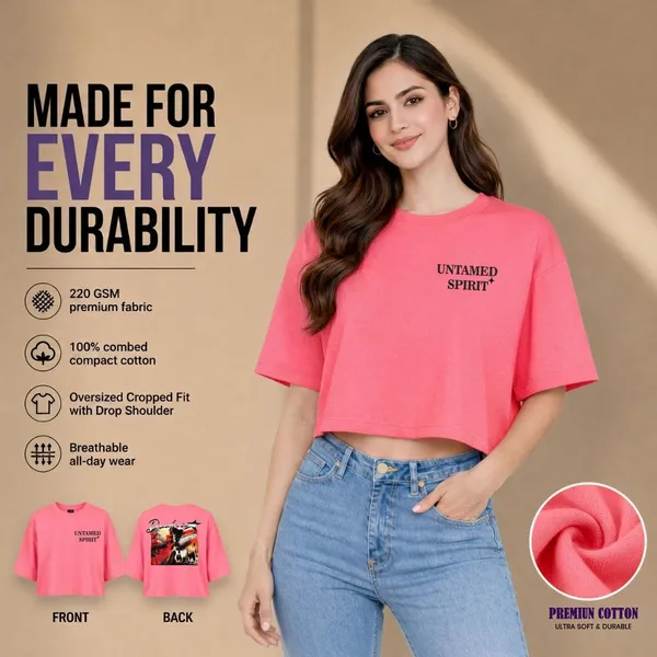 Womens_Oversized_Half_Sleeve_Crop_Top_-_220_Gsm