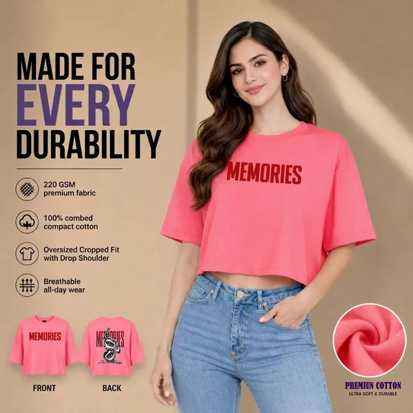 Womens_Oversized_Half_Sleeve_Crop_Top_-_220_Gsm