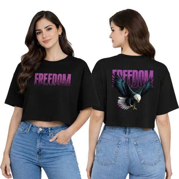 Womens_Oversized_Half_Sleeve_Crop_Top_-_220_Gsm