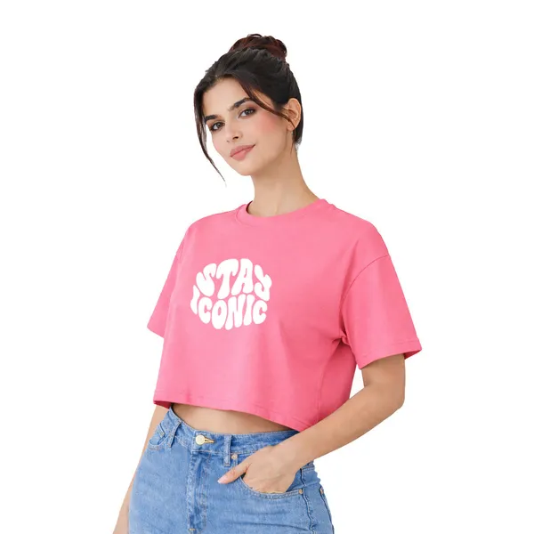 Womens_Oversized_Half_Sleeve_Crop_Top_-_Stay_Iconic_(220_Gsm_Interlock_Fabric)