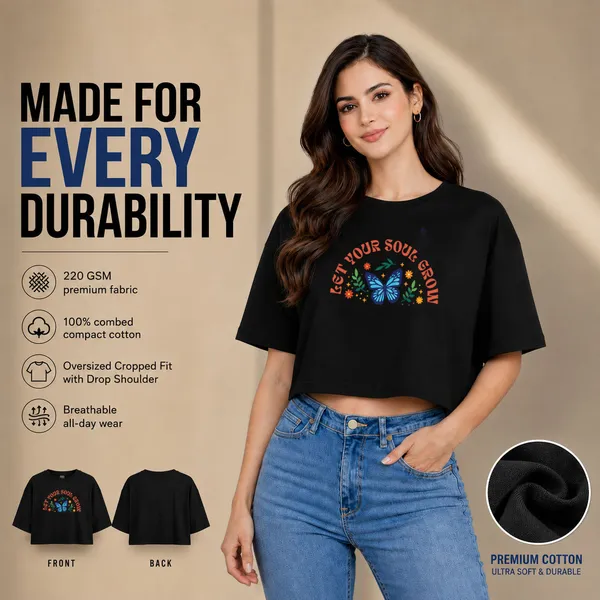 Womens_Oversized_Half_Sleeve_Crop_Top_-_Soul_Grow_(220_Gsm_Interlock_Fabric)