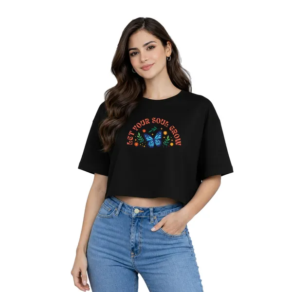 Womens_Oversized_Half_Sleeve_Crop_Top_-_Soul_Grow_(220_Gsm_Interlock_Fabric)