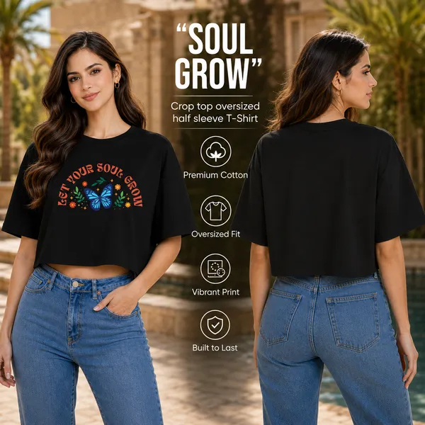 Womens_Oversized_Half_Sleeve_Crop_Top_-_Soul_Grow_(220_Gsm_Interlock_Fabric)