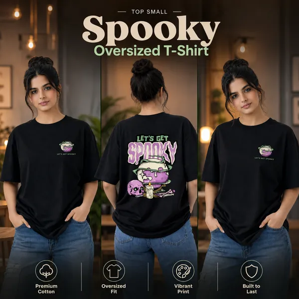 Womens_Oversized_Graphic_T-Shirt_-_Spooky_(225_Gsm_Heavyweight_Fabric)