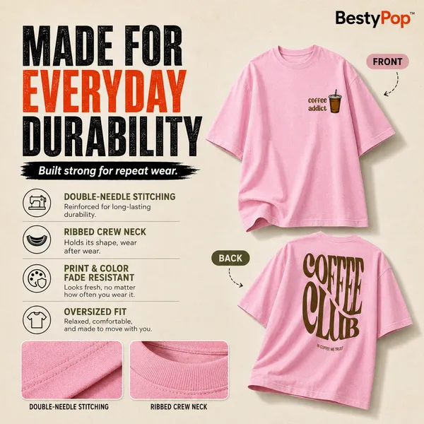 Womens_Oversized_T-Shirt_-_Coffee_Club_(225_Gsm_Heavyweight_Fabric)