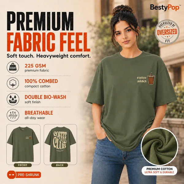 Womens_Oversized_T-Shirt_-_Coffee_Club_(225_Gsm_Heavyweight_Fabric)