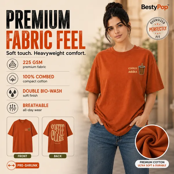 Womens_Oversized_T-Shirt_-_Coffee_Club_(225_Gsm_Heavyweight_Fabric)