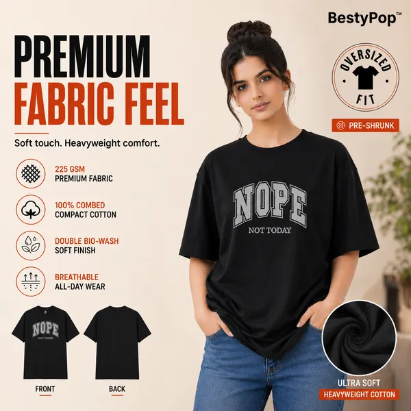 Womens_Oversized_T-Shirt_-_Nope_(225_Gsm_Heavyweight_Fabric)