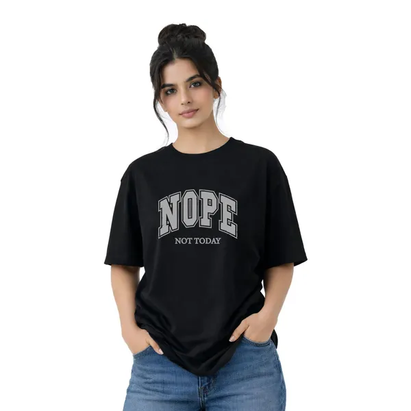 Womens_Oversized_T-Shirt_-_Nope_(225_Gsm_Heavyweight_Fabric)