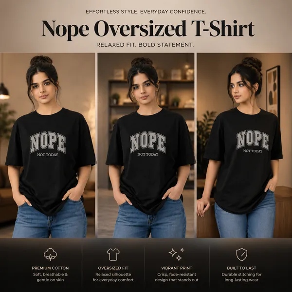 Womens_Oversized_T-Shirt_-_Nope_(225_Gsm_Heavyweight_Fabric)
