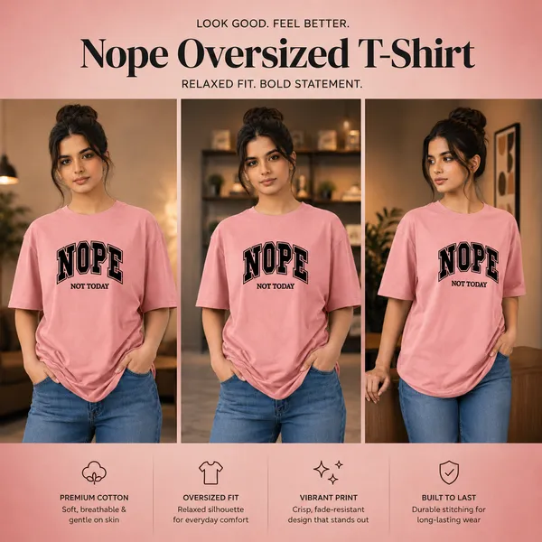 Womens_Oversized_T-Shirt_-_Nope_(225_Gsm_Heavyweight_Fabric)