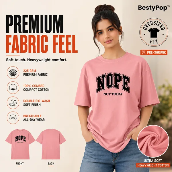 Womens_Oversized_T-Shirt_-_Nope_(225_Gsm_Heavyweight_Fabric)