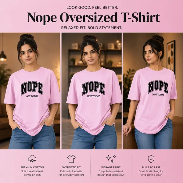 Womens_Oversized_T-Shirt_-_Nope_(225_Gsm_Heavyweight_Fabric)