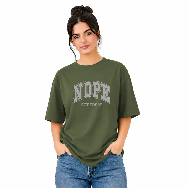 Womens_Oversized_T-Shirt_-_Nope_(225_Gsm_Heavyweight_Fabric)