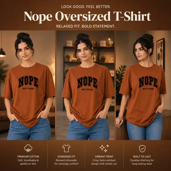 Womens_Oversized_T-Shirt_-_Nope_(225_Gsm_Heavyweight_Fabric)