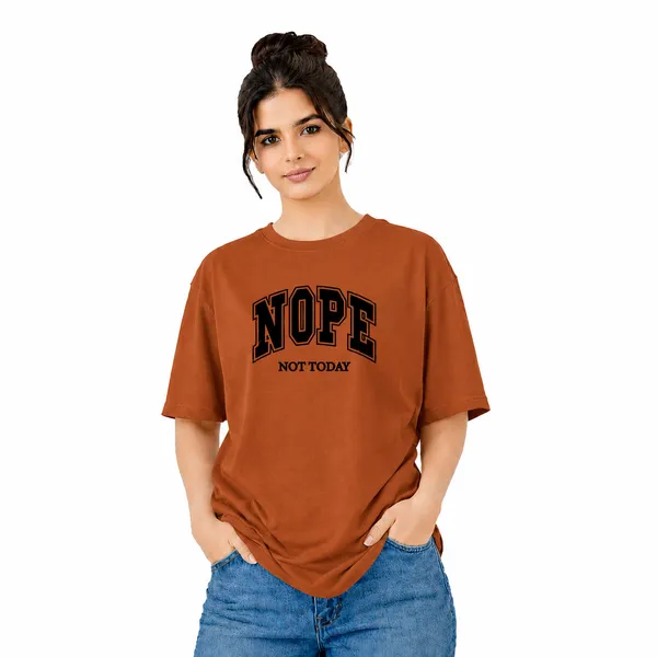 Womens_Oversized_T-Shirt_-_Nope_(225_Gsm_Heavyweight_Fabric)