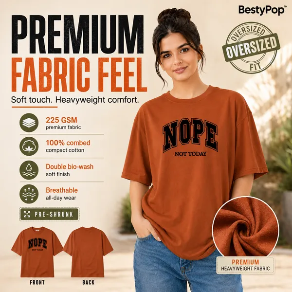 Womens_Oversized_T-Shirt_-_Nope_(225_Gsm_Heavyweight_Fabric)