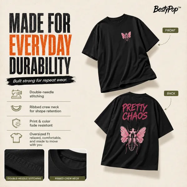 Womens_Oversized_T-Shirt_-_Pretty_Chaos