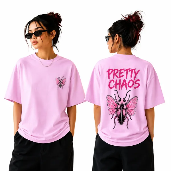 Womens_Oversized_T-Shirt_-_Pretty_Chaos