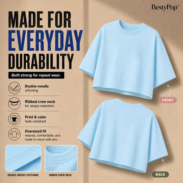 Womens_Plain_Crop_Top_Oversized_Half_Sleeve
