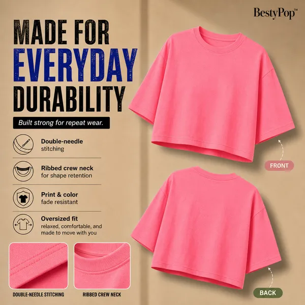 Womens_Plain_Crop_Top_Oversized_Half_Sleeve
