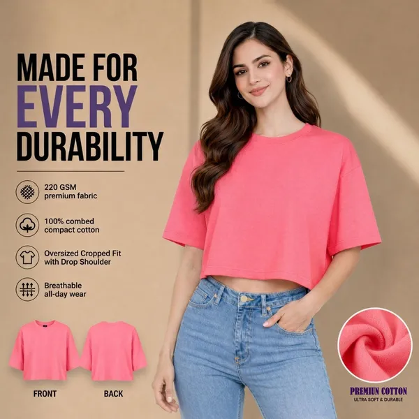 Womens_Plain_Crop_Top_Oversized_Half_Sleeve