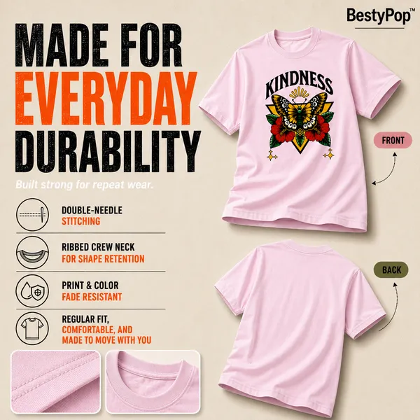 Womens_Crew_Neck_T-Shirt_-_Kindness_(170_Gsm_Single_Jersey)