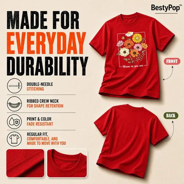 Womens_Crew_Neck_T-Shirt_-_Bloom_As_You_Are_(170_Gsm_Single_Jersey)