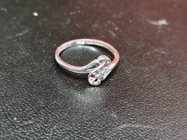 Silver_Infinity_Pink_Stone_Ring_For_Women