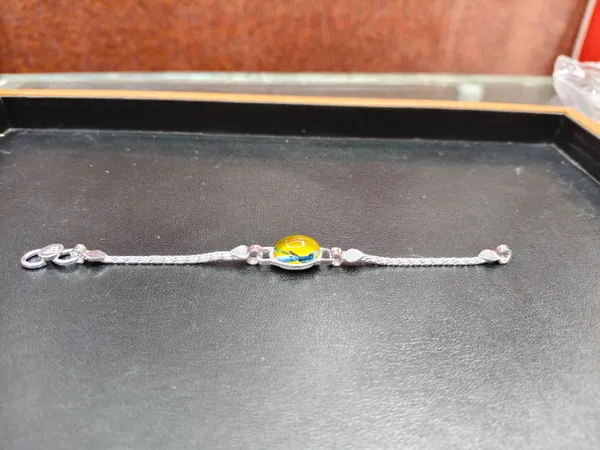 Silver_Cartoon_Charm_Chain_Bracelet_For_Unisex