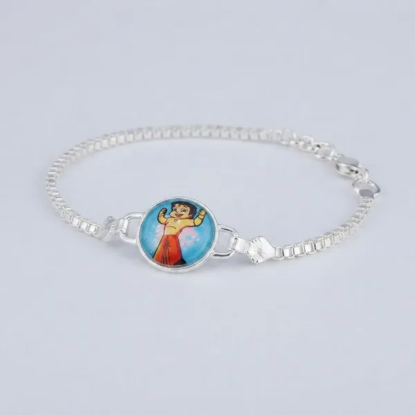 Silver_Cartoon_Medallion_Bracelet_For_Unisex