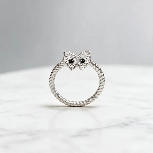 Silver_Butterfly_Stone_Adjustable_Ring_For_Women