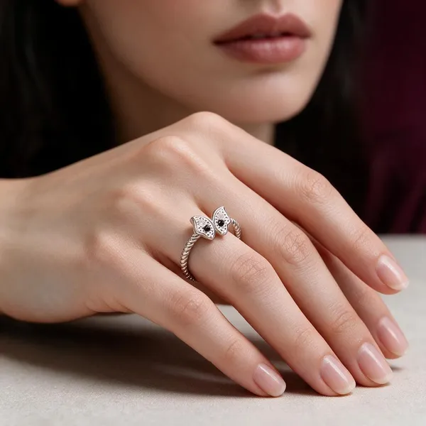 Silver_Butterfly_Stone_Adjustable_Ring_For_Women
