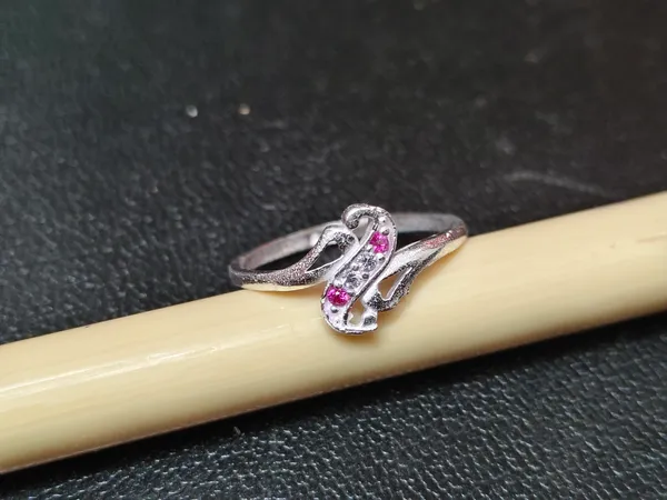 Silver_Infinity_Pink_Stone_Ring_For_Women