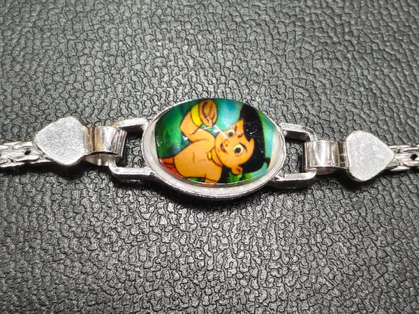 Silver_Tone_Cartoon_Charm_Chain_Bracelet_For_Unisex