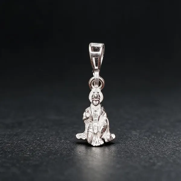 Silver_Hanuman_Devotional_Pendant_For_Unisex