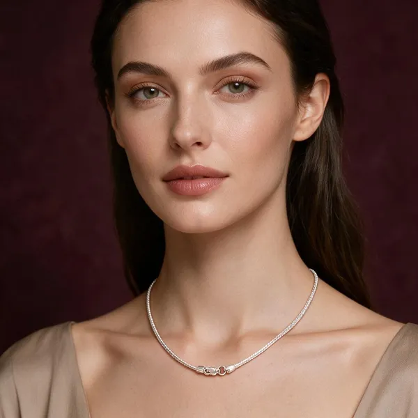 Silver_Link_Chain_Necklace_For_Women