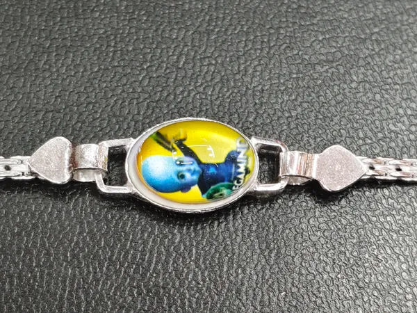 Silver_Cartoon_Charm_Chain_Bracelet_For_Unisex