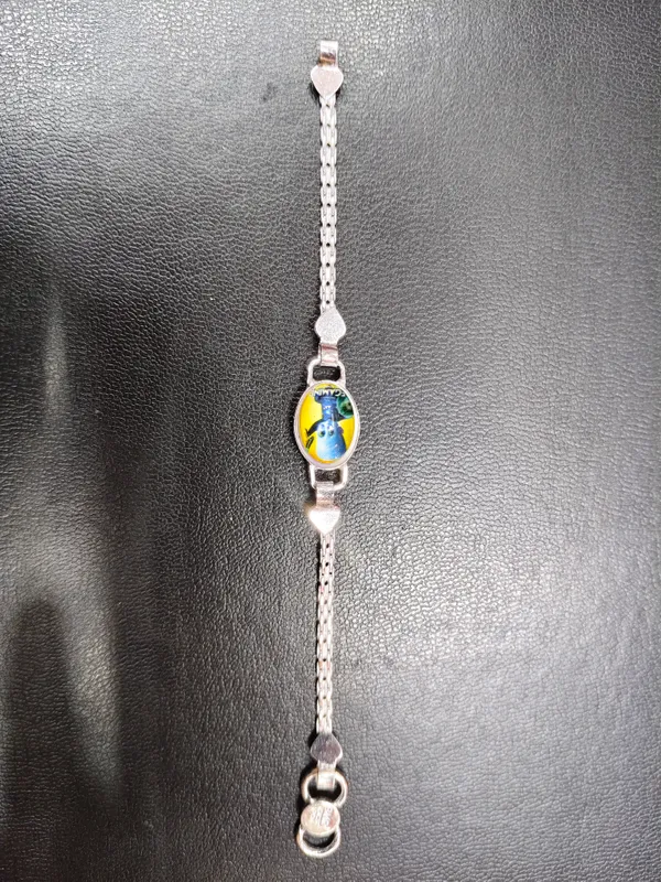 Silver_Cartoon_Charm_Chain_Bracelet_For_Unisex