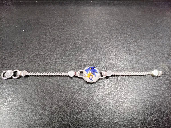 Silver_Enamel_Charm_Bracelet_For_Unisex