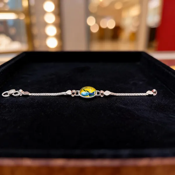 Silver_Cartoon_Charm_Chain_Bracelet_For_Unisex